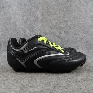 Champion Shoes Kids 1.5 Soccer Cleats Athletic Youth Black Lace Up Sport Active